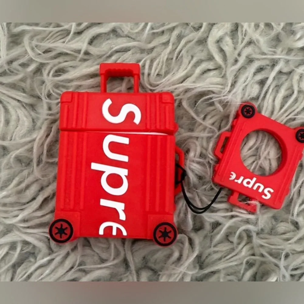 Supreme Red Suitcase AirPods Holder